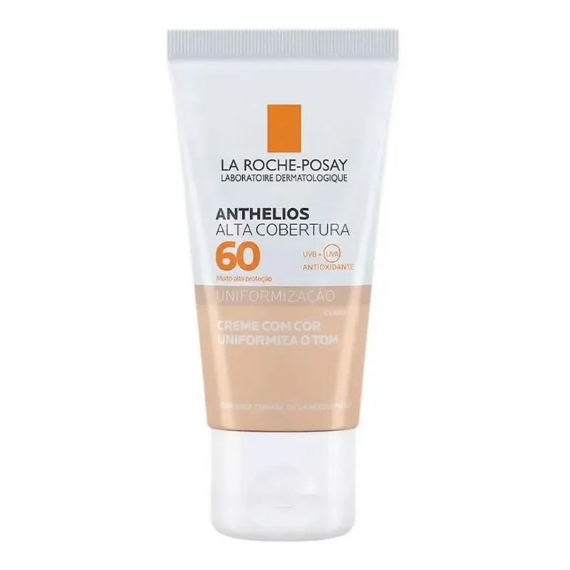 Protetor Solar Facial La Roche-Posay Anthelios Alta Cobertura Cor Clara FPS60 40ml