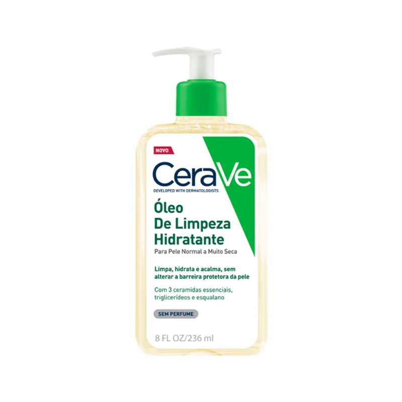 Óleo de Limpeza Hidratante CeraVe para Pele Normal a Muito Seca 236ml