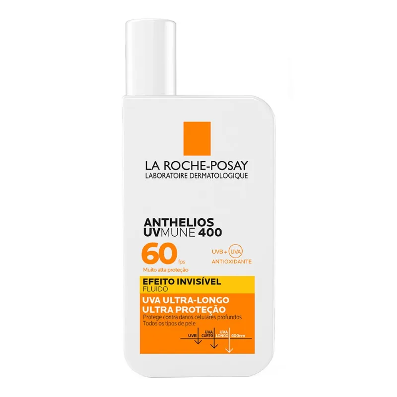 Protetor Solar Facial La Roche-Posay FPS 60 Anthelios UVMune 400 50ml Fluido