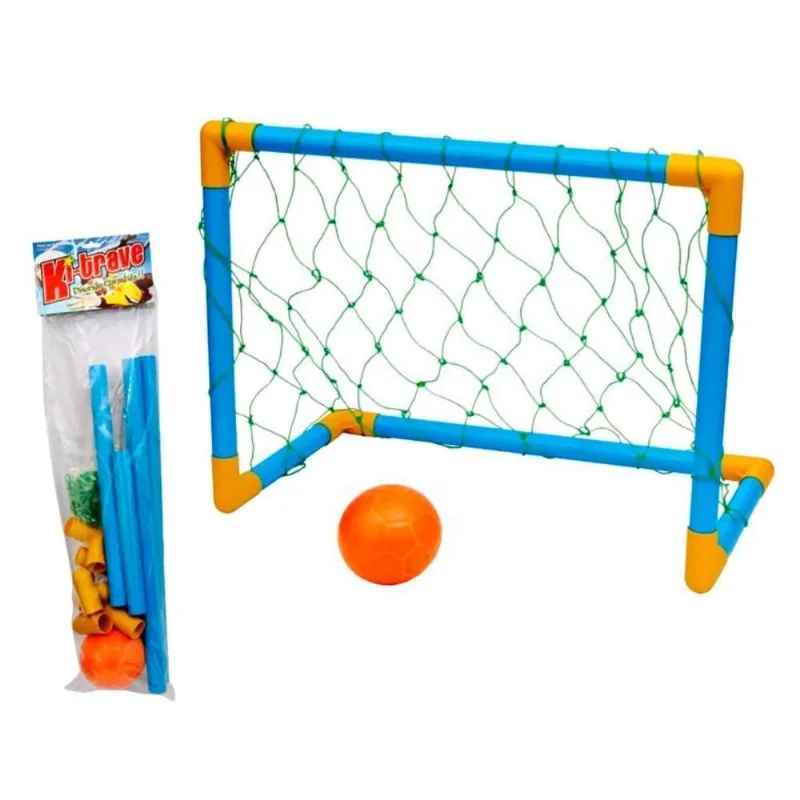 Kit Trave De Futebol Golzinho Infantil Bola Rede Desmontavel
