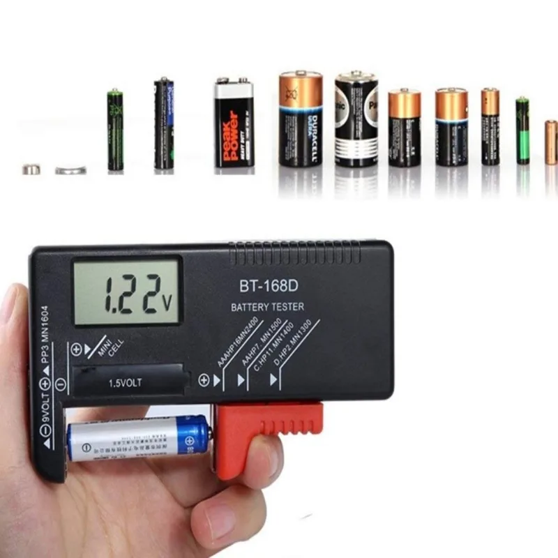 Medidor Verificador Digital De Pilhas Bateria 1,5 9v Aaa Aa
