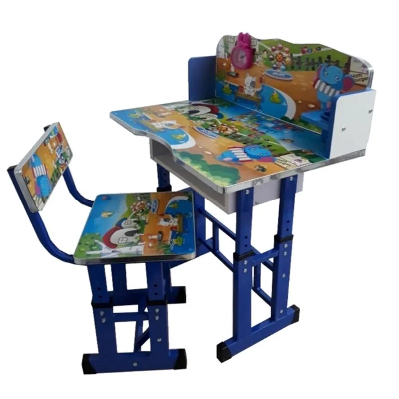 MESA MESINHA INFANTIL ESCRIVANINHA AJUSTAVEL EDUCATIVA AZUL MENINOS