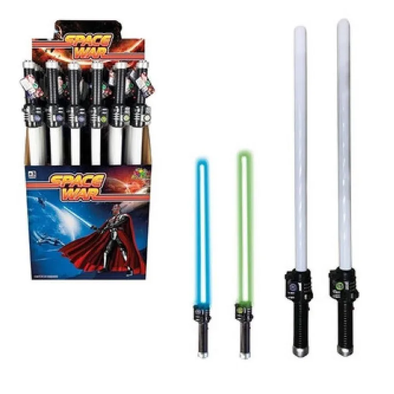 Espada Space Wars Infantil Com Sabre De Luz E Som Guerreiro Guardian Estrelas