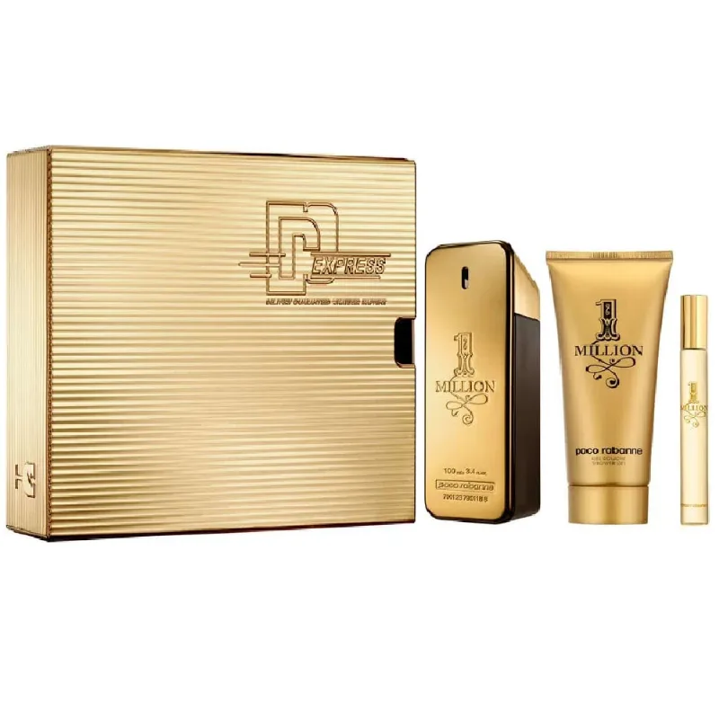 Kit Paco Rabanne 1Million Eau De Toilette + Gel de Banho + Travel Size