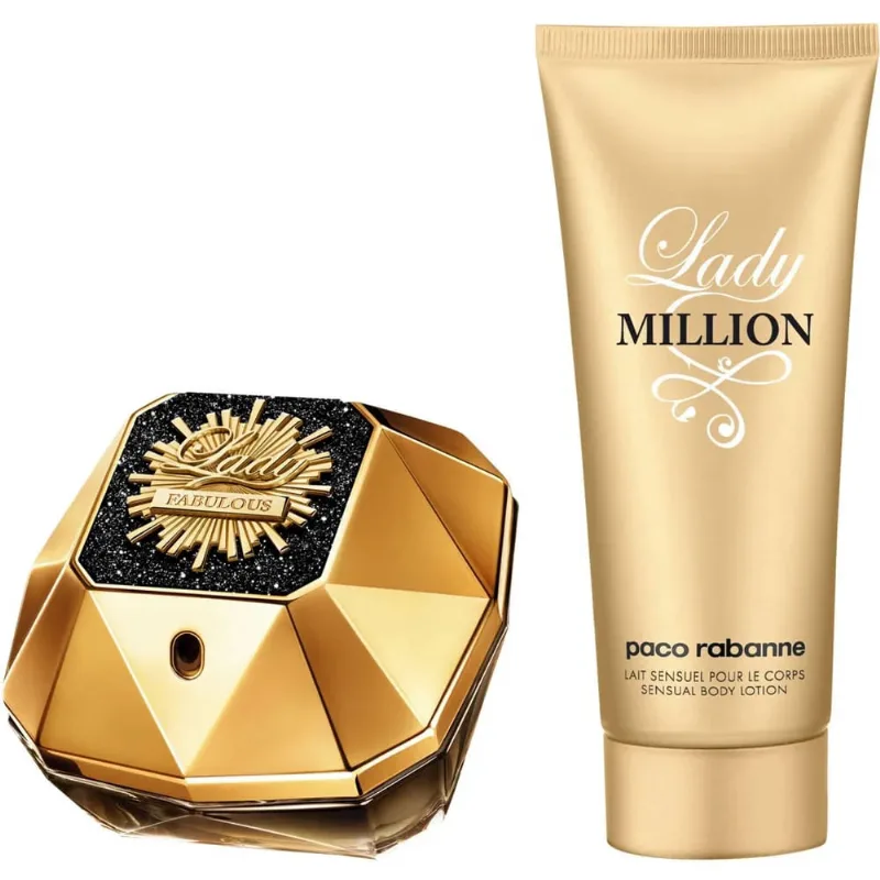 Conjunto de fragrâncias Paco Rabanne Lady Million Fabulous 80mL edp