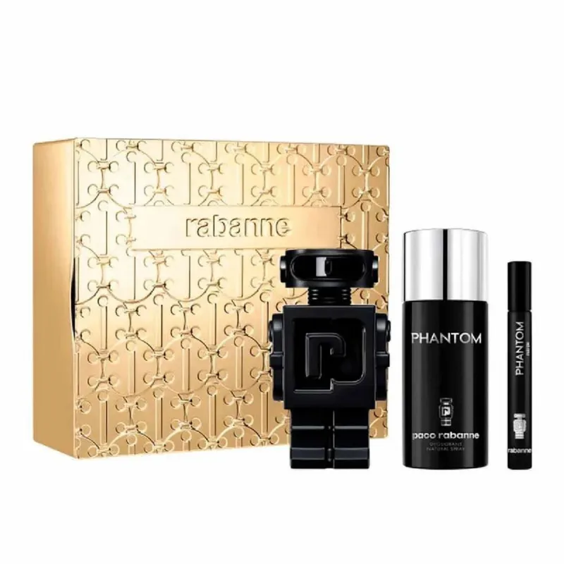 Kit coffret paco rabanne phantom eau de parfum + deo + travel size