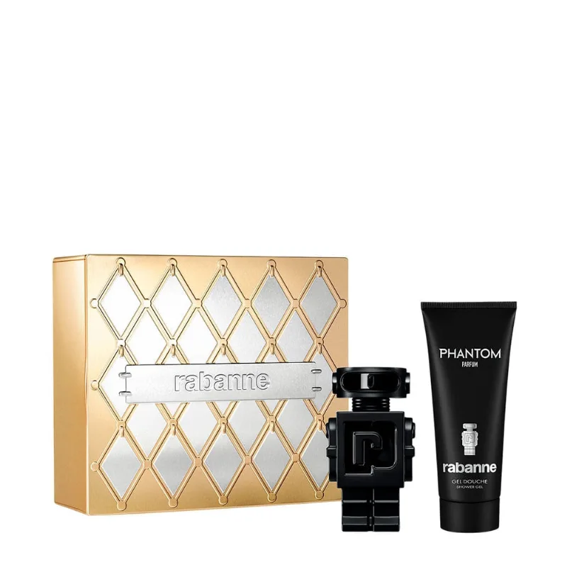 Kit Rabanne Phantom Masculino - Parfum 50ml + Shower Gel 100ml NULO