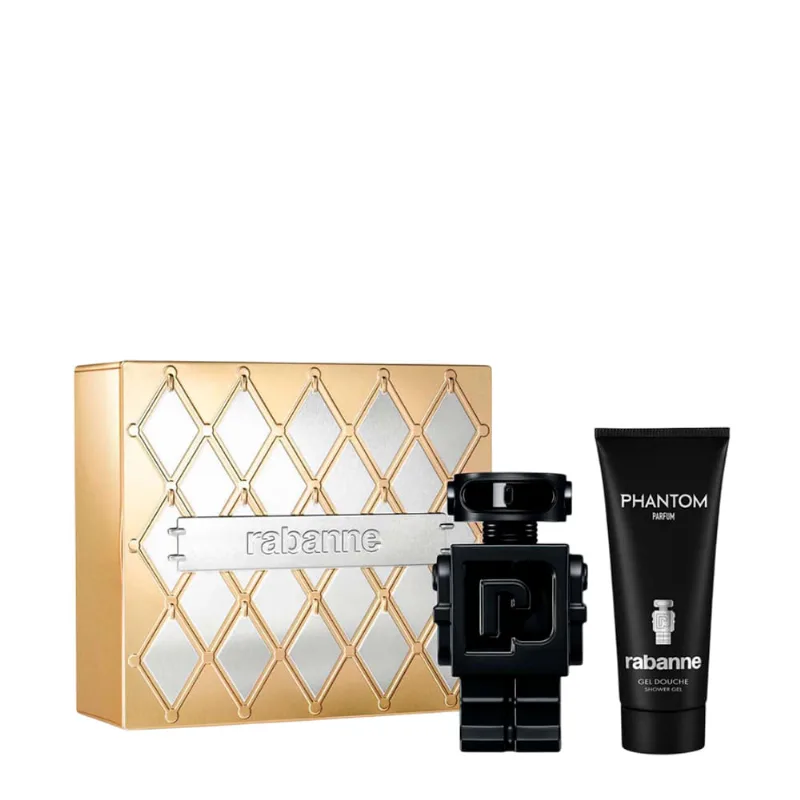 Kit Rabanne Phantom Masculino - Parfum 100ml + Shower Gel 100ml NULO