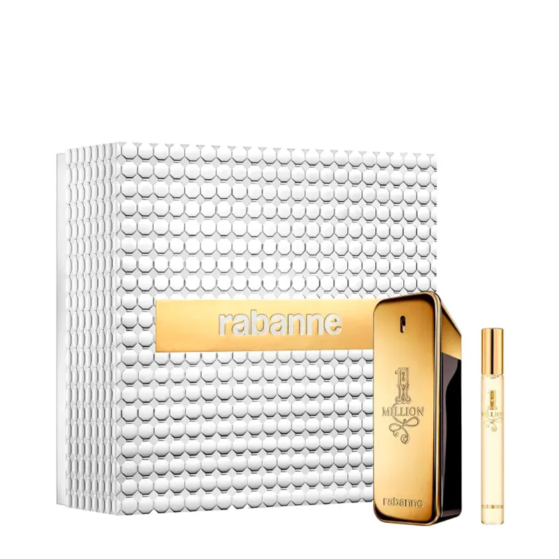 Kit Rabanne 1 Million Masculino - Eau de Toilette 100ml + Travel Size 10ml NULO