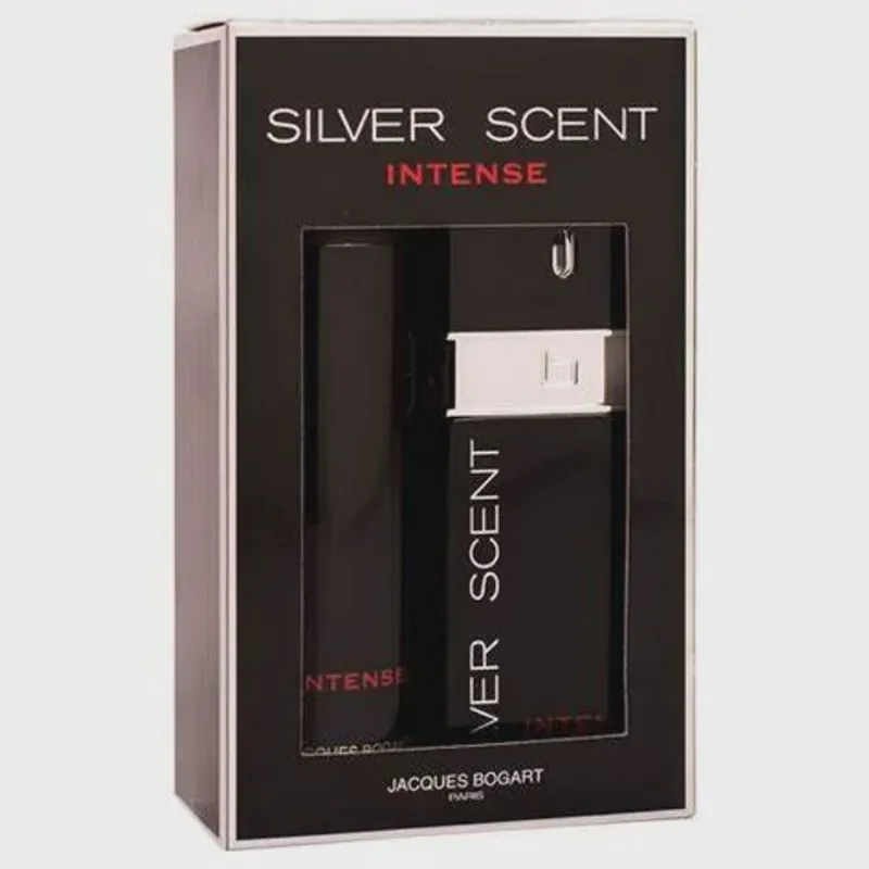 Kit jacques bogart silver scent intense edt 100ML + body spray 200ML