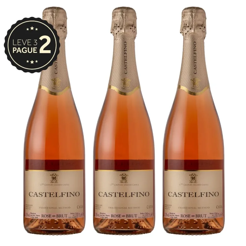 Espumante Espanhol Jaume Serra Rosé 750ml Leve 3 Pague 2 KIT PRONTO - Jaume Serra