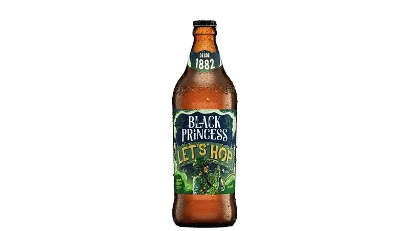 KIT CERVEJA BLACK PRINCESS LET'S HOP IPA GARRAFA 600ml 2 UNIDADES + COPO - Black Princess