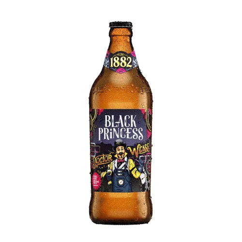 KIT CERVEJA BLACK PRINCESS DOCTOR WEISS GARRAFA 600ml 2 UNIDADES + COPO - Black Princess