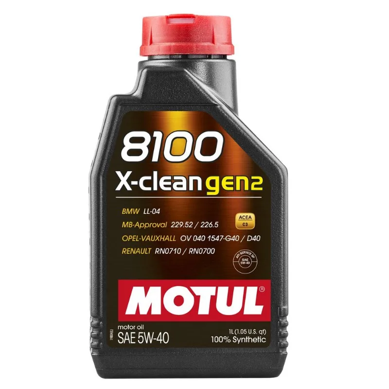 Óleo Motul Para Motor Carro 8100 X-Clean Gen2 5W40 1L (MP)