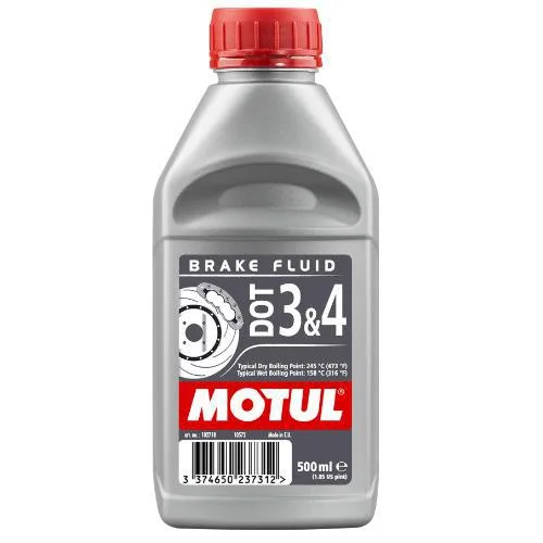 Óleo Fluido Freio Motul Dot 3 &amp; 4 Brake Fluid Sintético