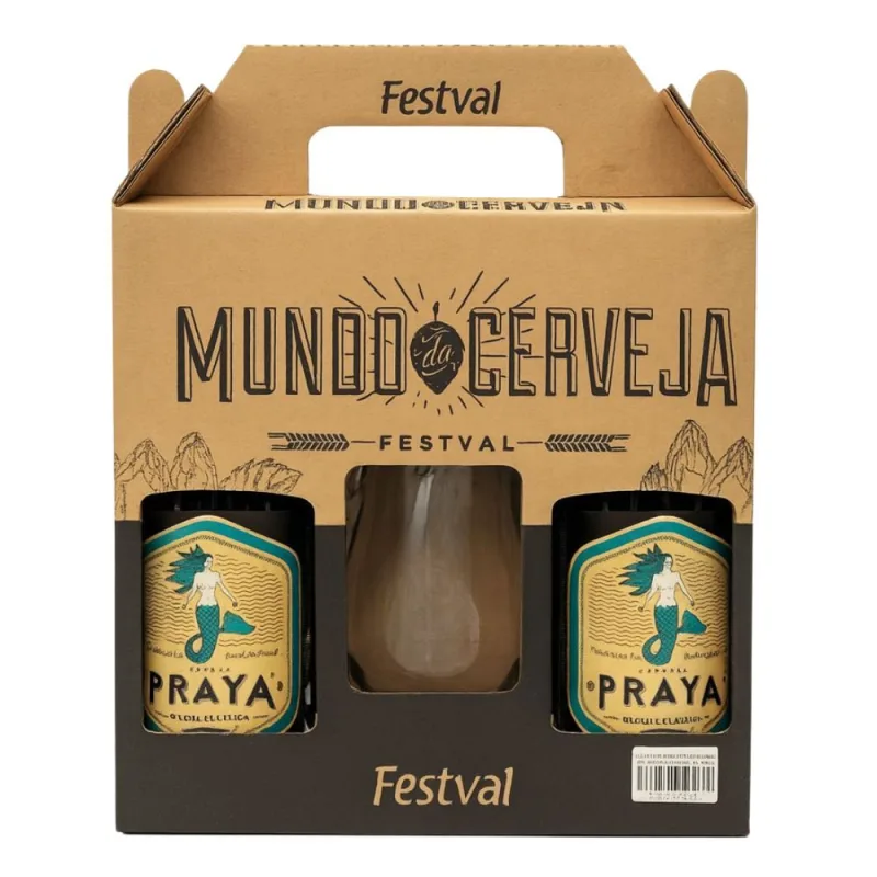 Kit Cerveja Witbier com 1 Taça Praya + 2 Garrafas 600ml - PRAYA