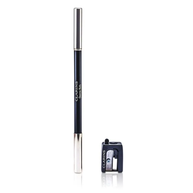 Lápis delineador Clarins Long Lasting #01 Carbon Black com Bru