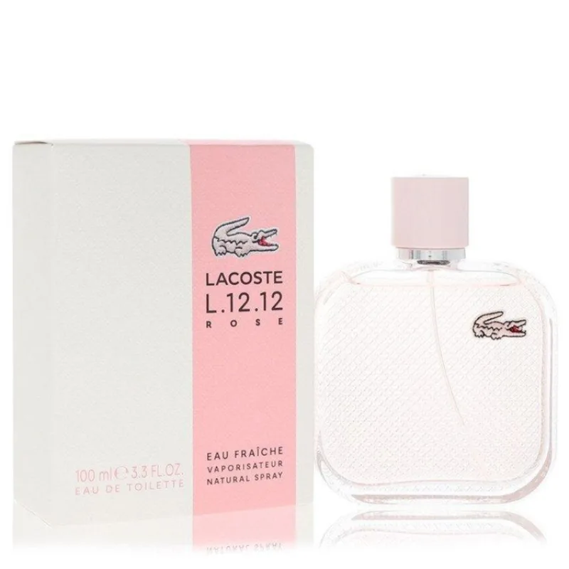 Perfume Feminino Lacoste Eau De L.12.12 Rose Fraiche Toilette 100 Ml