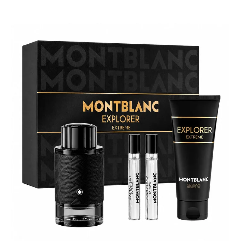 Kit Montblanc Explorer Extreme Masculino - Parfum 100ml + 2x 7,5ml + Shower Gel 100ml Kit
