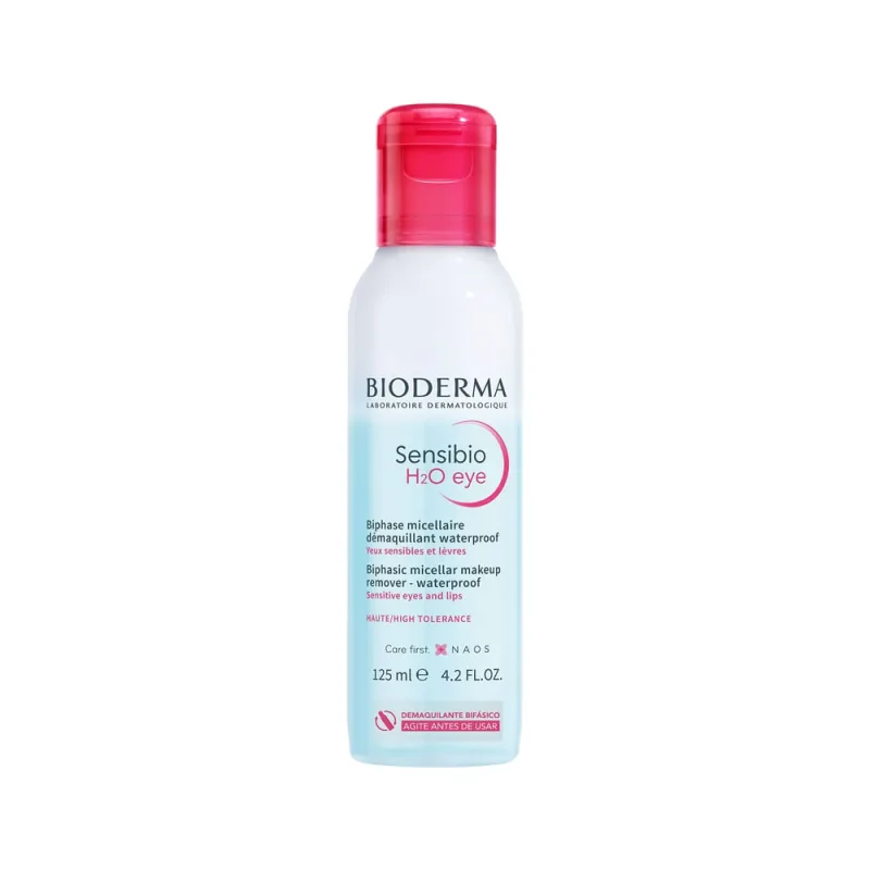 Demaquilante Bifásico Bioderma Sensibio H2O Eye 125ml - Bioderma