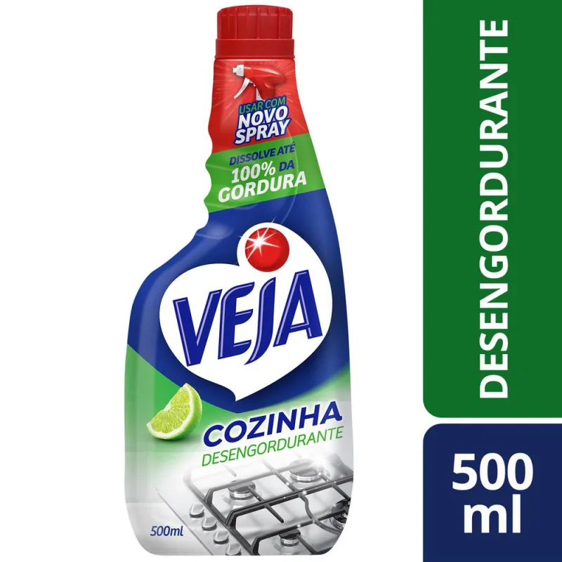 Desengordurante Veja Cozinha Limão 500ml - VEJA