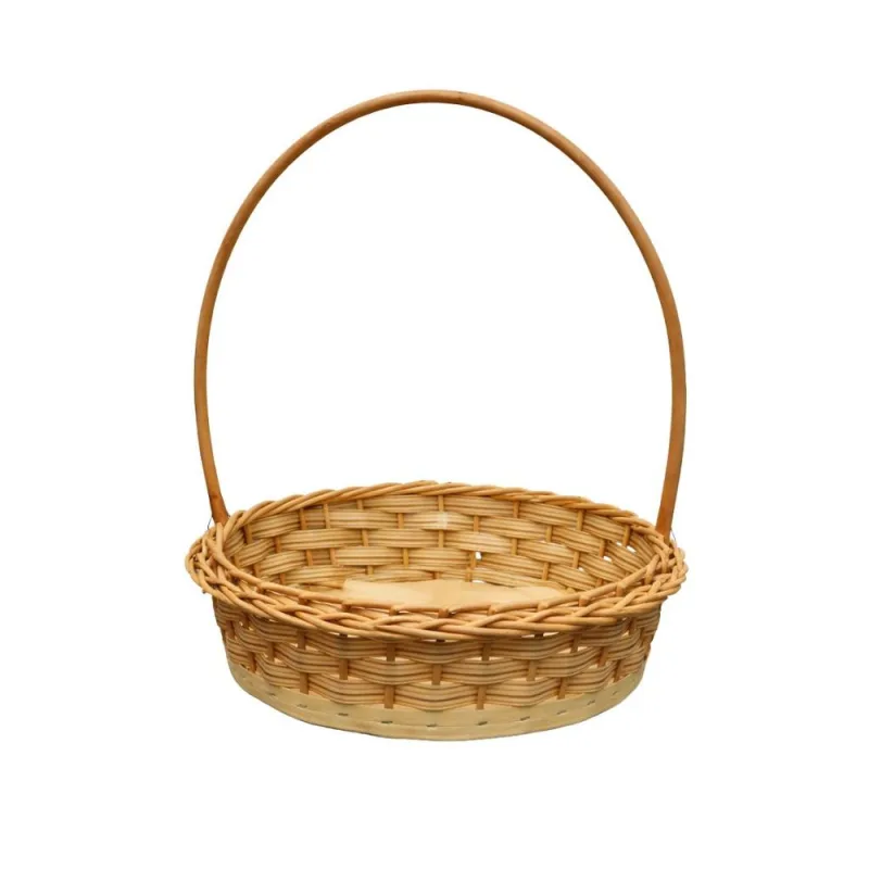 Cesta de Vime Minimalista Redonda Festval 22cm Unidade - Festval