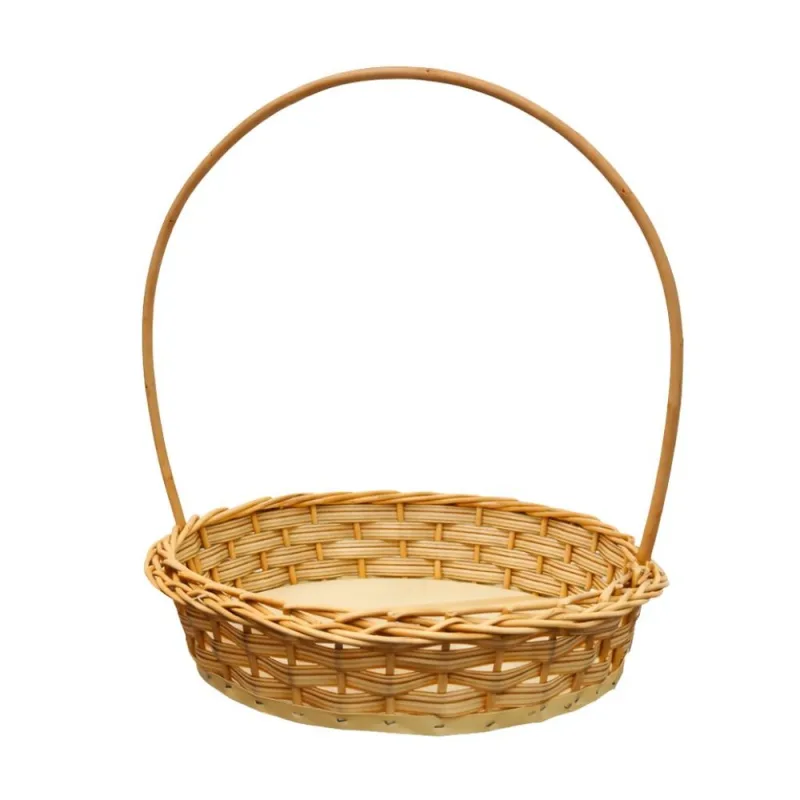 Cesta de Vime Minimalista Redonda Festval 24cm Unidade - Festval