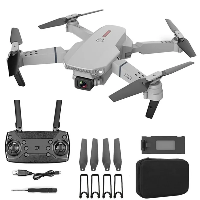 Drone Quadróptero E88 Pro 2 Câmeras 4k 1 Bateria