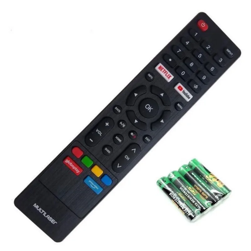 Controle Remoto Multilaser Tl020 Tl024 Tl032 Tl043 + Pilhas