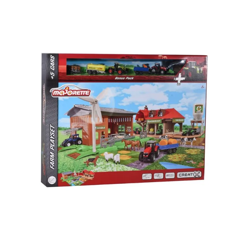 Conjunto Playset Big Farm Com 5 Veiculos 1/64