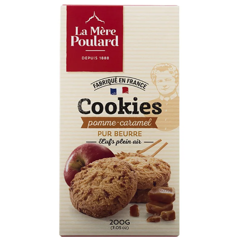 Cookies Com Pedaços de Maçã e Caramelo La Mère Poulard 200g