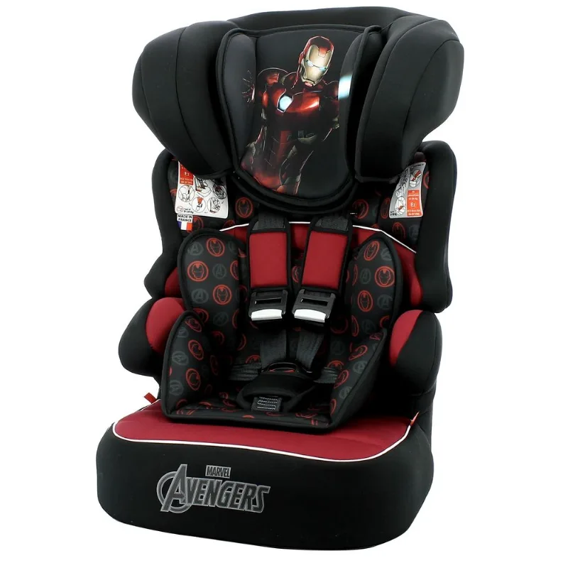 Assento de Elevação 9 a 36Kg Marvel Beline Luxe Homem de Ferro Preto e Vermelho