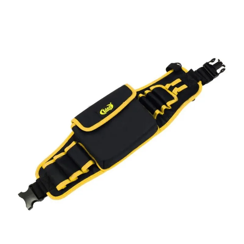 Cinto Cinturao Bolsa Porta Ferramentas Com 1 Bolso E 7 Divisoes Multifuncional Para Pedreiro Eletricista Carpinteiro Azul
