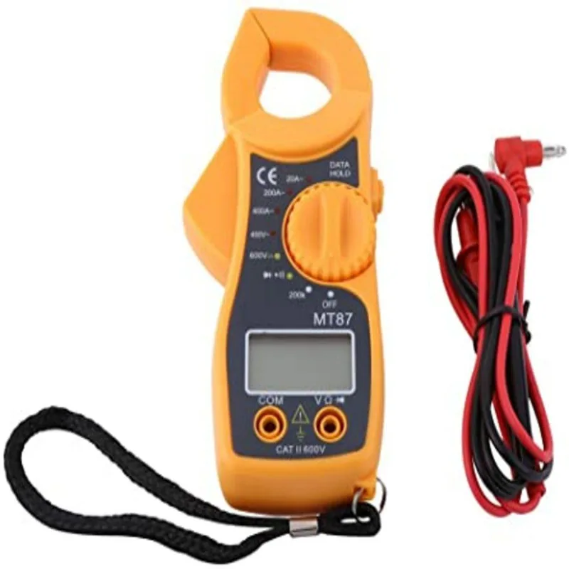 Alicate Amperimetro Mini Com Aviso Sonoro Digital Com Sensor De Temperatura