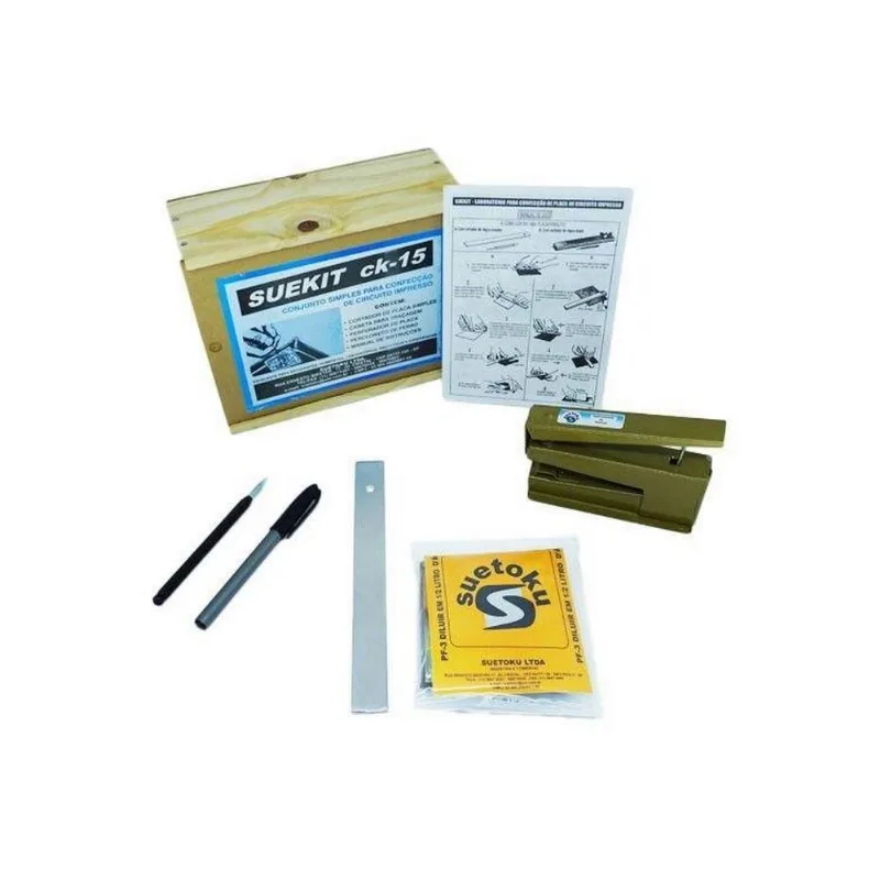 Conjunto Laboratorio Para Confeccao Placas Circuito Impresso De Eletronica Kit Suetoku Profissional