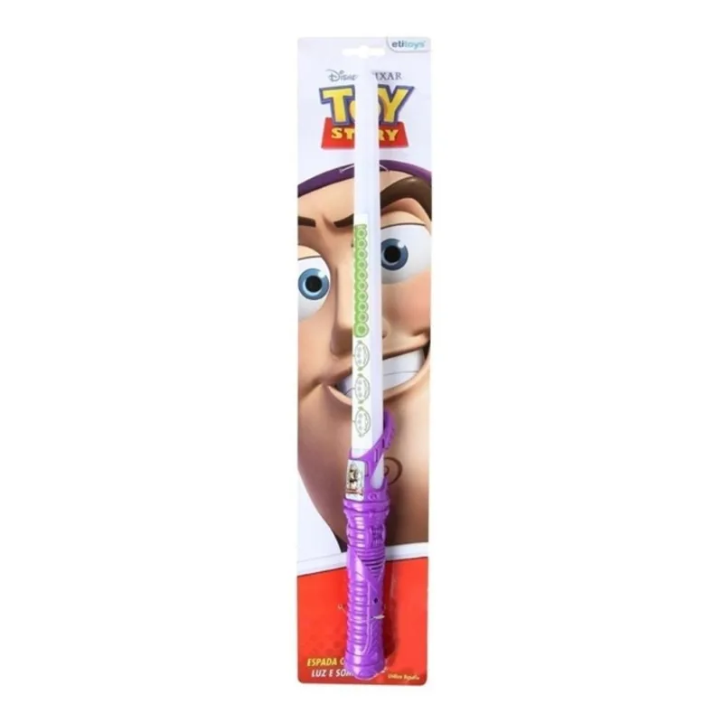Espada De Plastico A Pilha Com Som E Luz Brincadeira De Luta Lutinha Criança Buzz Lightyear Toy Stor