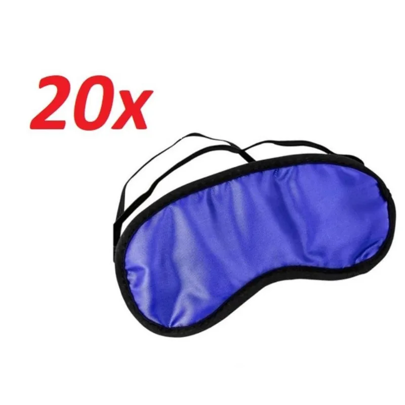 Kit 20 Mascara De Dormir Tapa Olhos Para Descanso Relaxar Na Hora Do Sono