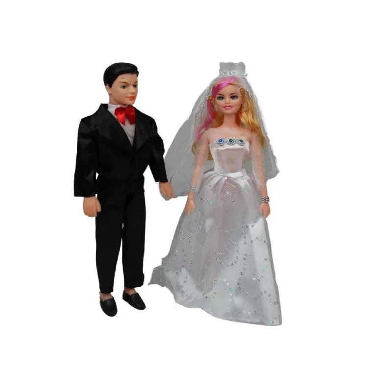BRINQUEDO BONECA CASAL DE NOIVOS BONECO NOIVA NOIVO CASAMENTO DIVERSÃO INFANTIL SWEET WEDDING FAZ DE CONTA