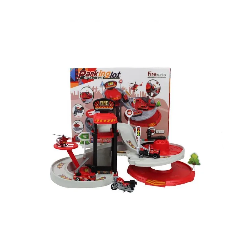 POSTO DE BOMBEIROS 2 ANDARES RESGATE COM ELEVADOR HELIPONTO BRINQUEDO INFANTIL PROFISSAO ACESSORIOS ESTACIONAMENTO COMPLETO