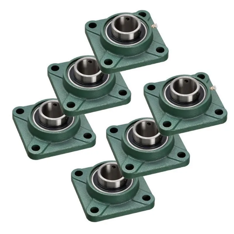 06 Mancal Quadrado Com Rolamento Ucf204 - P Eixo 20mm