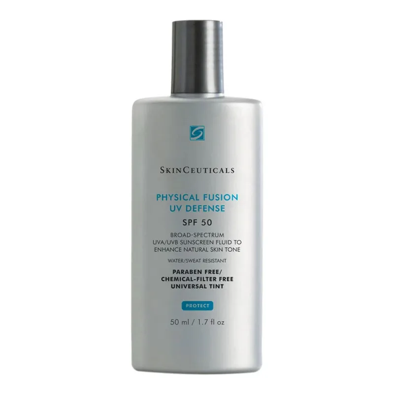 Protetor Solar Facial Skinceuticals Physical Fusion UV Defense com Cor e Ativos FPS50 50ml - Skinceuticals