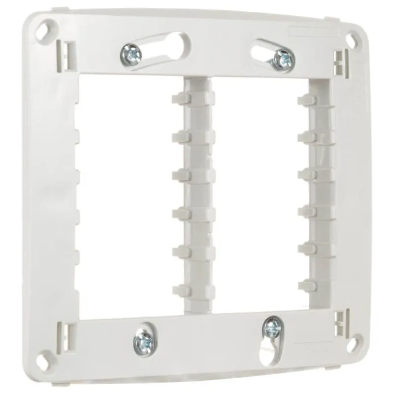 Suporte 4x4 Para 6 Módulos Branco Miluz - S3b76140 - Schneider Suporte 4x4 Para 6 Modulos Br Schneider - Steck