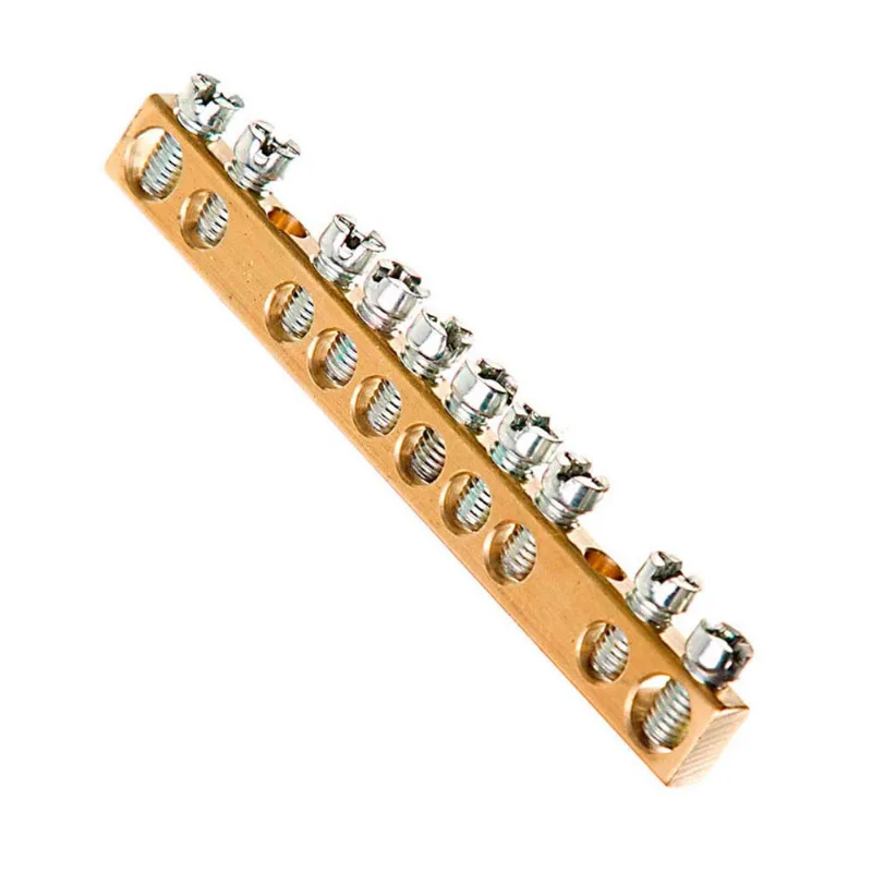 Barramento 8 ligações Unic 608146 Pial Barramento Easy9 Neutro/Terra Para Quadro De 8 Módulos Schneider