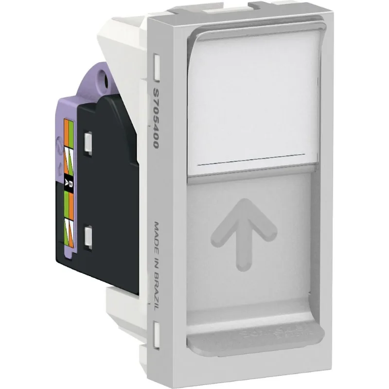 Modulo Tomada RJ45 8 Fios 1M Orion Alumínio Schneider