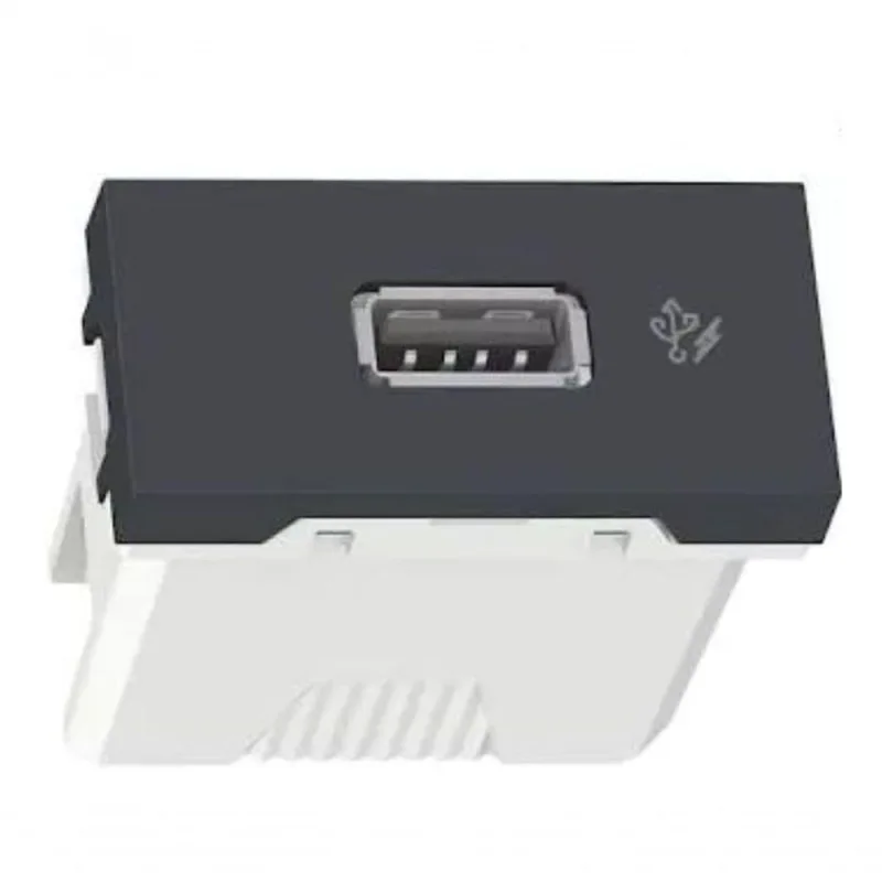 Módulo Tomada Carregador USB 2.0 1A Grafite Schneider Electric S70547094 - Schneider Electric