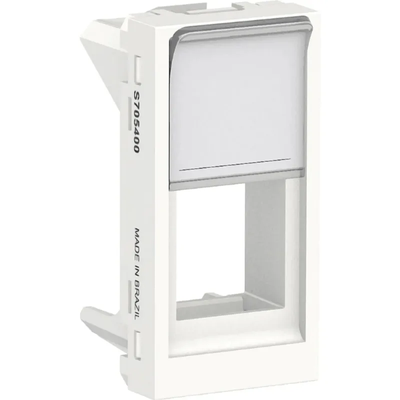 Tampa Para Conector Rj45 Keystone Alumínio Orion Branco Schneider Electric
