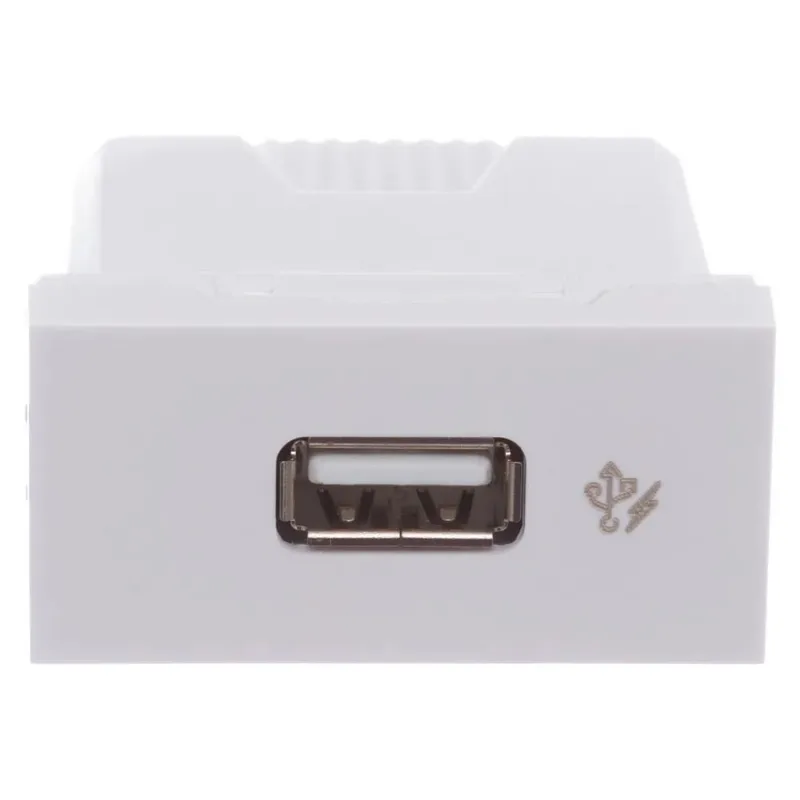 Módulo Tomada Carregador Usb 1a Tipo A 127v 220v Branco Orion Schneider