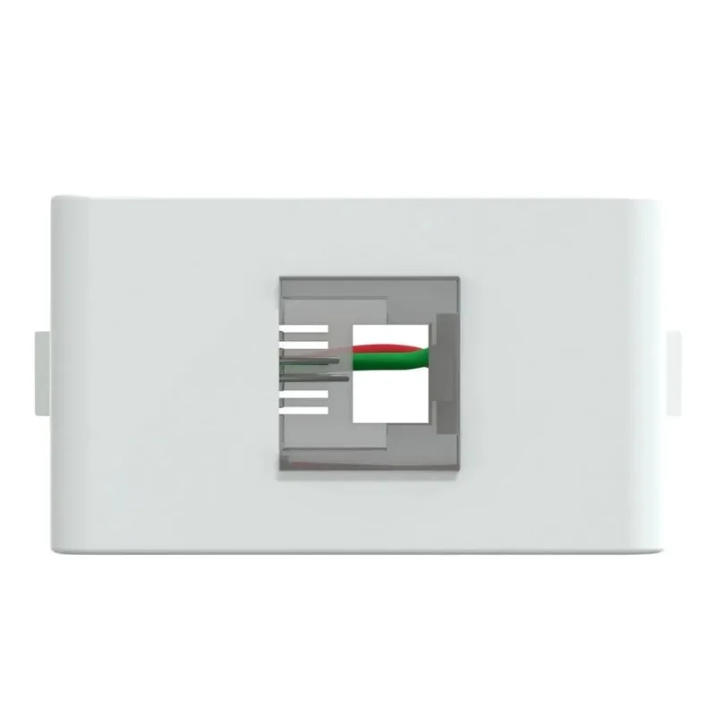 Módulo Tomada para Telefone RJ11 2 Fios Lunare Up Schneider Módulo Tomada para Telefone RJ11 2 Fios Branco Fosco Lunare Up