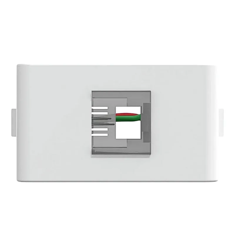Módulo Tomada para Telefone RJ11 2 Fios Lunare Up Schneider Módulo Tomada para Telefone RJ11 2 Fios Branco Brilho Lunare Up