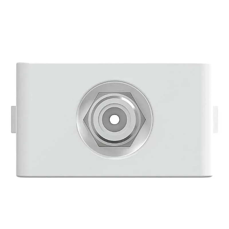 Módulo Tomada Coaxial para Antena de TV Lunare Up Schneider Módulo Tomada Coaxial para Antena de TV Branco Brilho Lunare Up